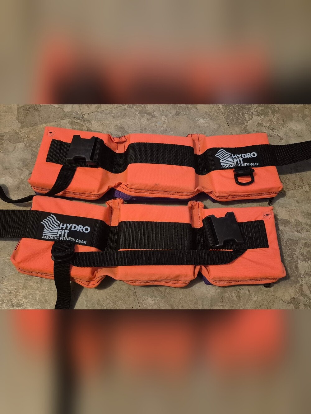 Hydro-Fit Aquatic Fitness Gear Flotation Cuffs Pair Water Aerobics Ankle...
